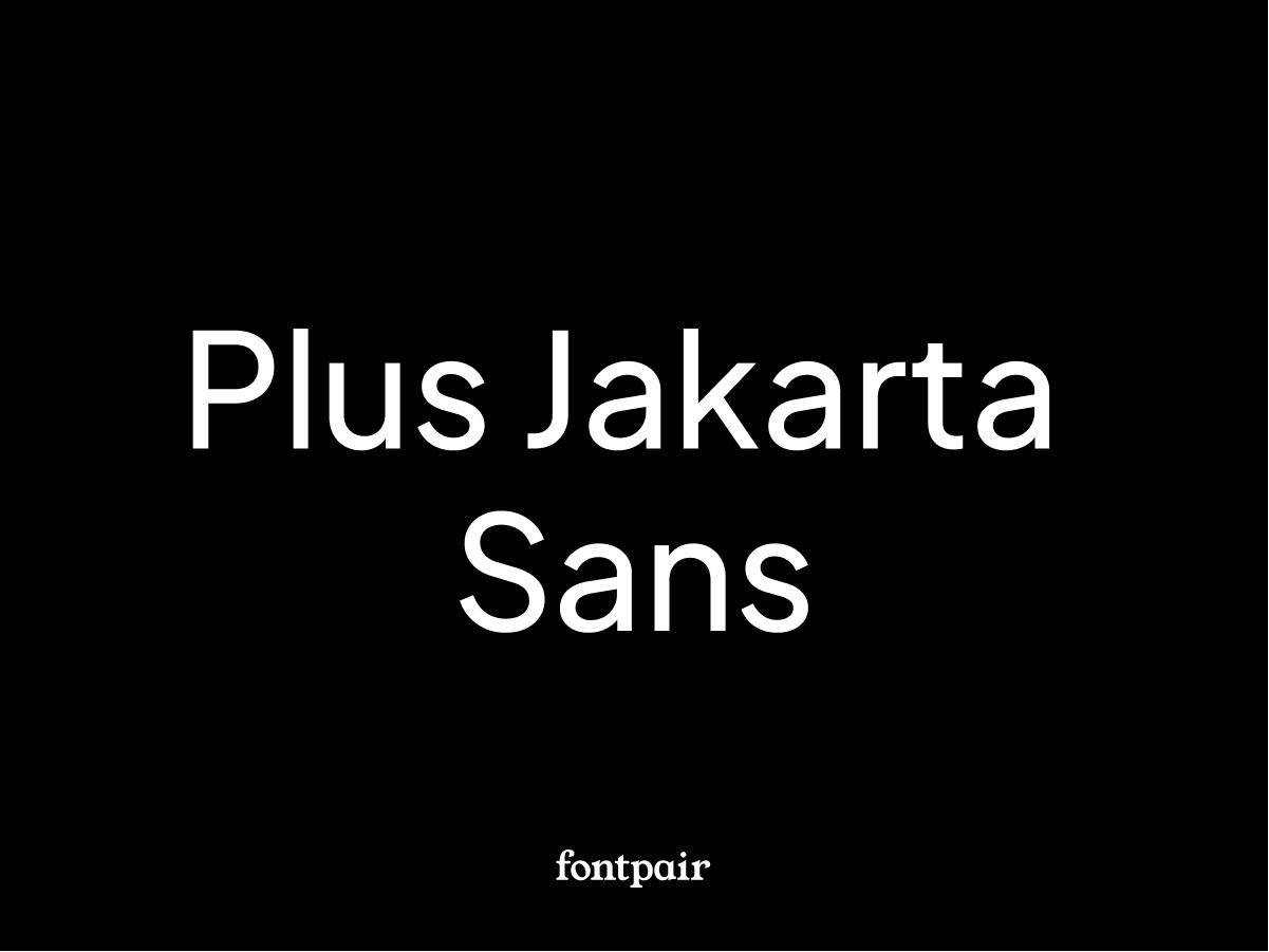 Przykładowa czcionka Plus Jakarta Sans #1